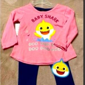 Baby shark baby outfit size 12 months